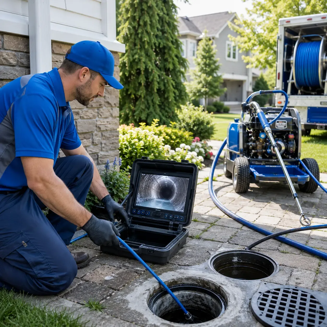 Outdoor drain cleaning professionals serving Reese, MI