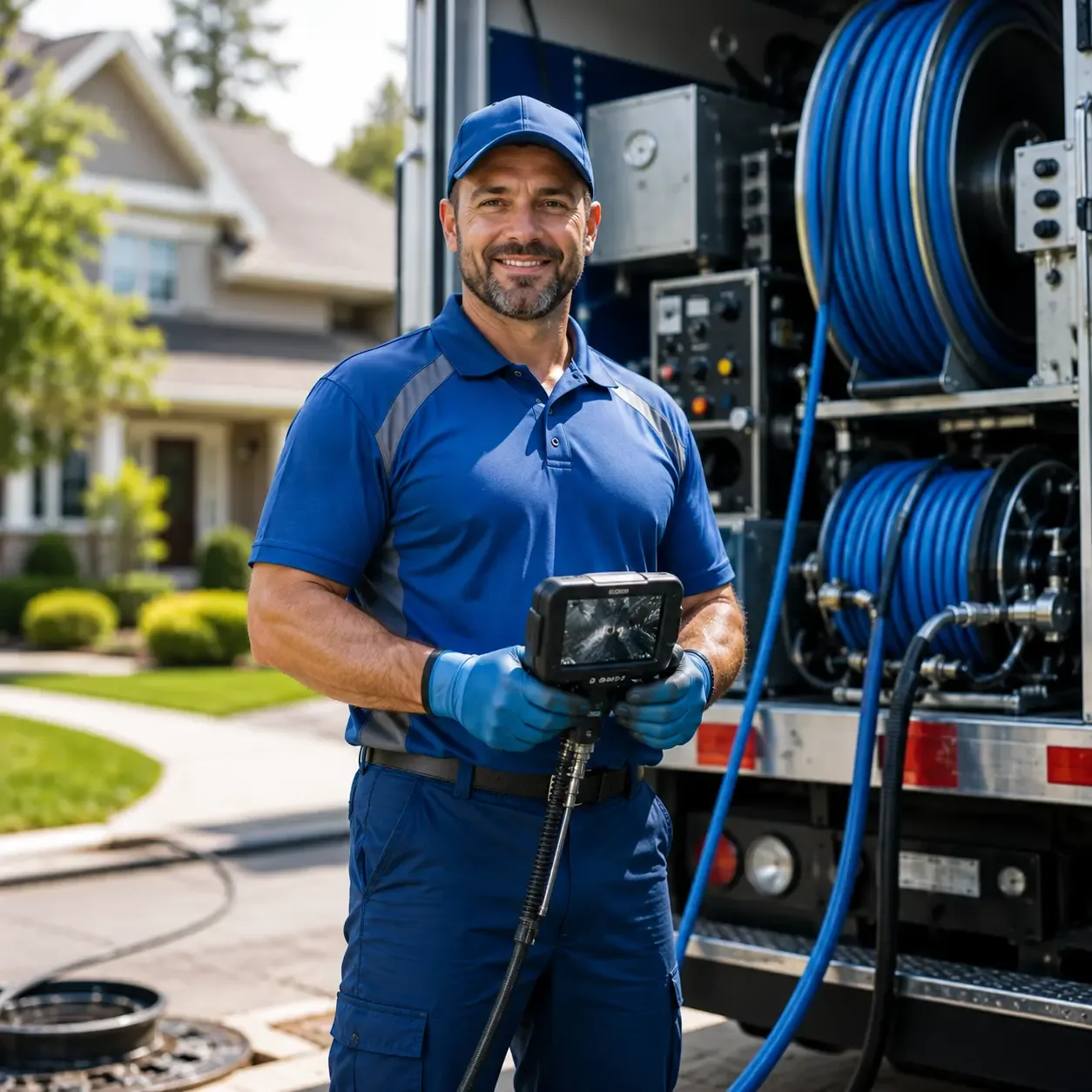 Local outdoor drain cleaning specialists in Reese, MI
